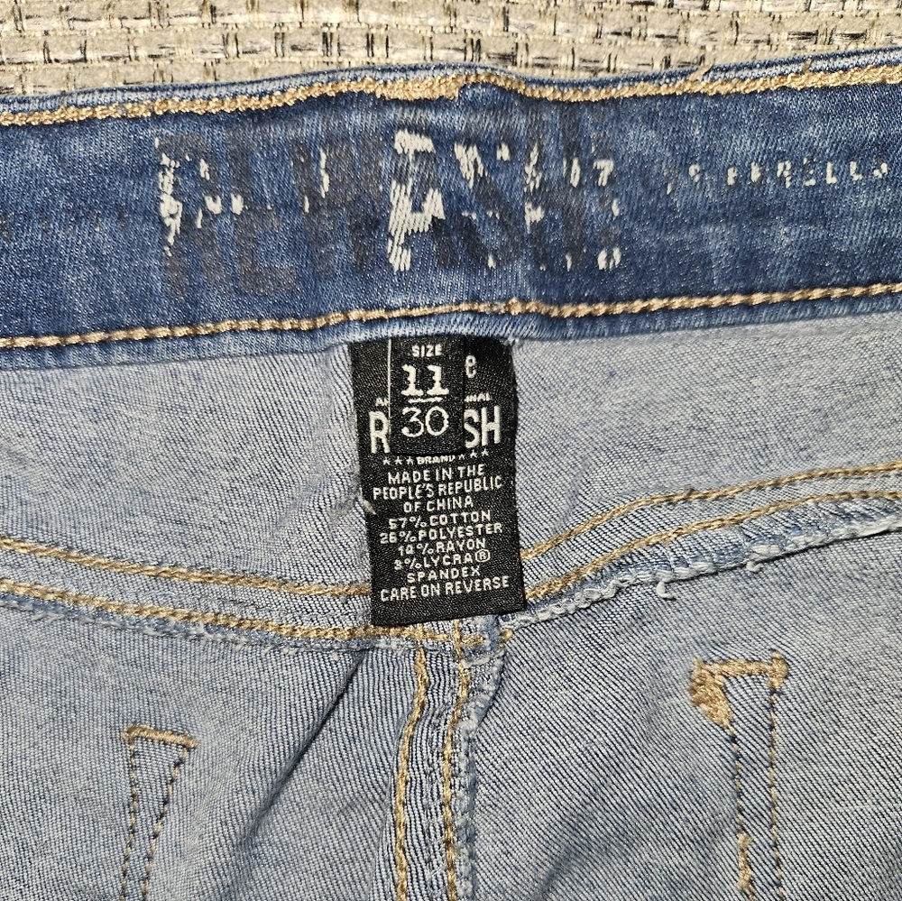 Rewash Distressed Blue Skinny Jeans - Picture 6 of 6